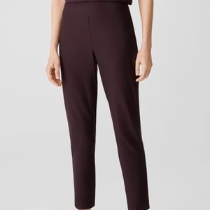 Eileen Fisher Washable Stretch Crepe High Waisted Pant - Size Large